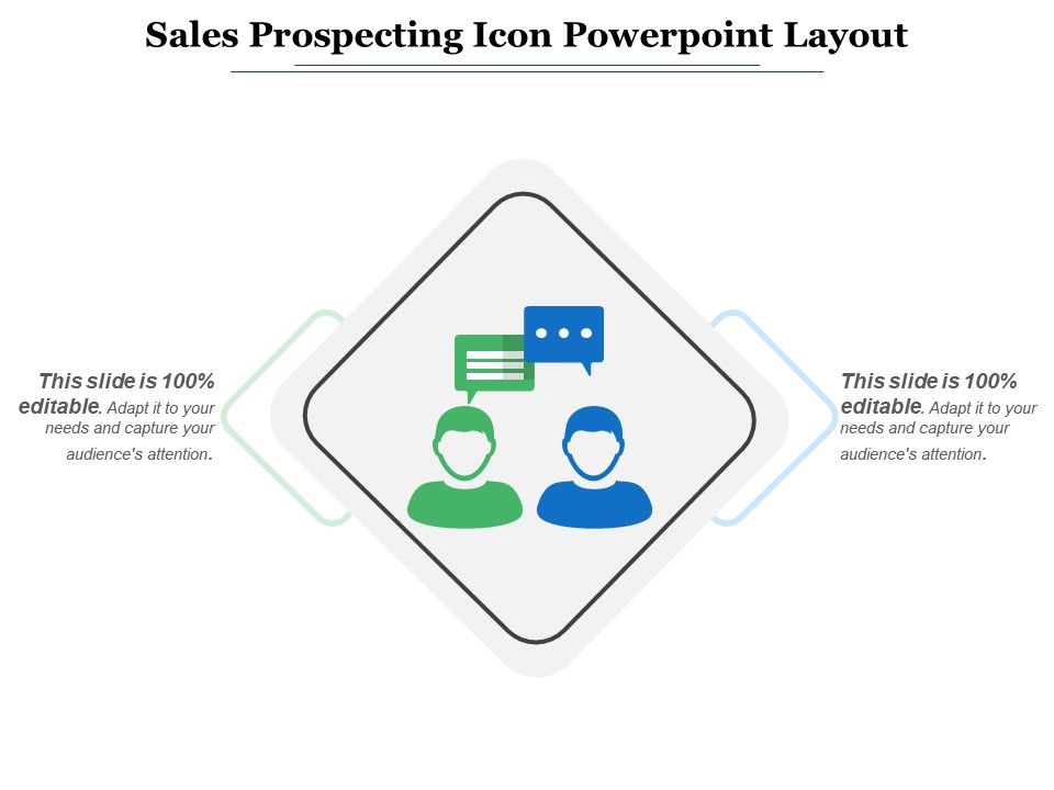 960x720 Sales Prospecting Icon Powerpoint Layout Powerpoint Presentation