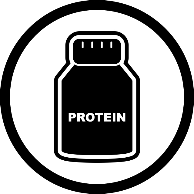 640x640 Proten In Trendy Style Isolated Background, Protein, Powder