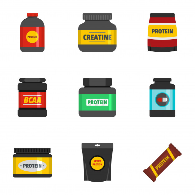 626x626 Proten Set, Flat Style Vector Premium Download