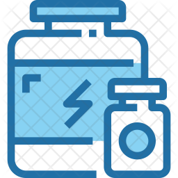 256x256 Whey Proten Of Colored Outline Style