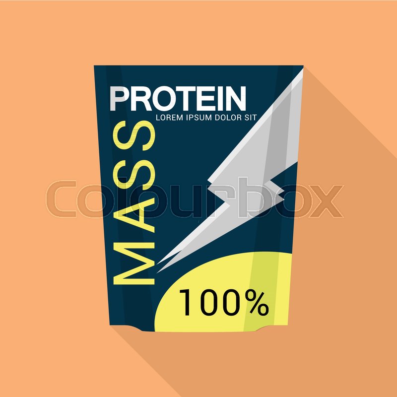 800x800 Mass Proten Flat Illustration Stock Vector Colourbox