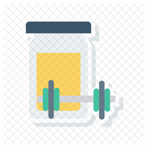 512x512 Protein Shake Icon Of Flat Style