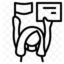 256x256 Protest Icon Of Line Style
