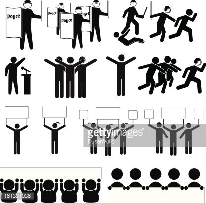 417x411 Demonstration Protest Icon Set Premium Clipart