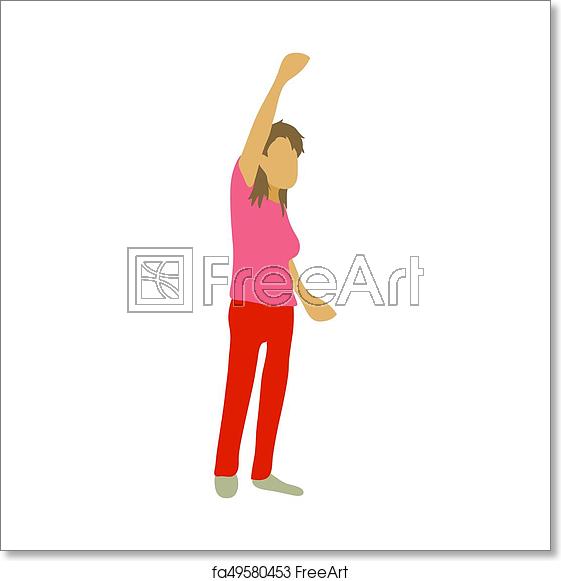 561x581 Free Art Print Of Woman Protest On The Street Icon, Cartoon Style