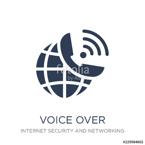 500x500 Voice Over Internet Protocol Icon Trendy Flat Vector Voice Over