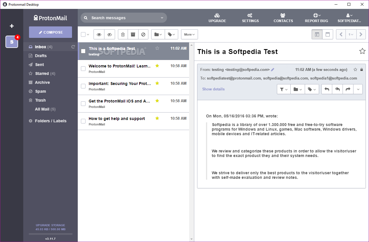 1286x843 Download Protonmail Desktop