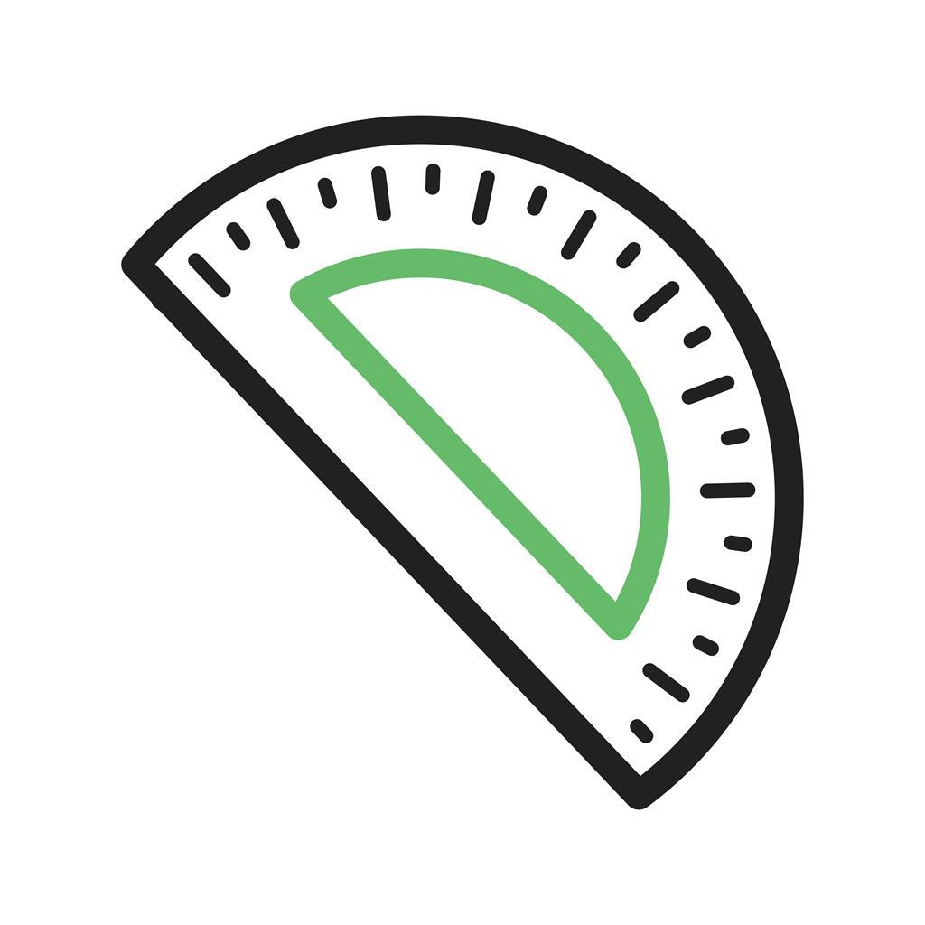 1024x1024 Protractor Line Green Black Icon