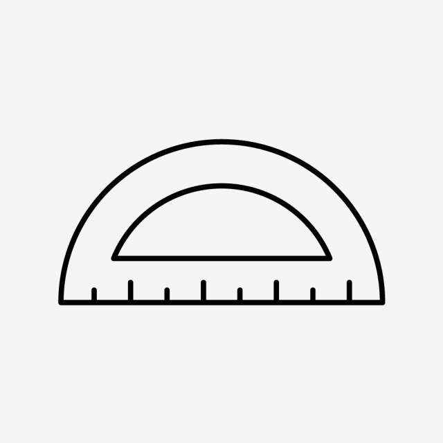 640x640 Vector Protractor Icon, Math, Set, Square Png And Vector