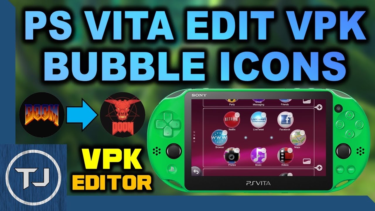 1280x720 Ps Vita Customise Vpk Bubblestartackground Icons!
