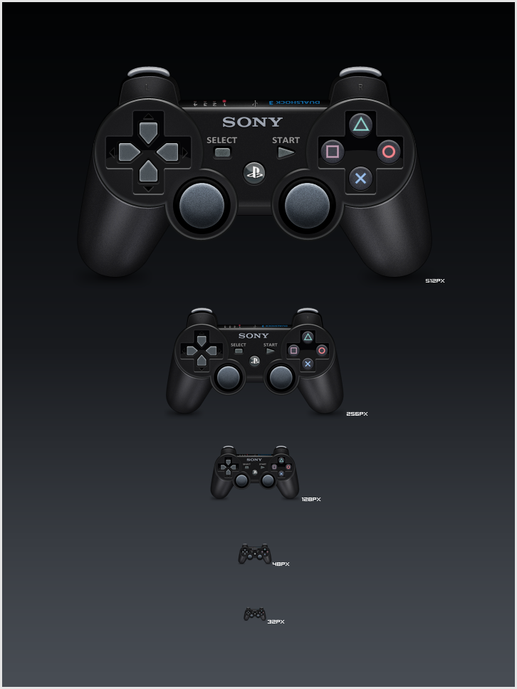 Ps3 Controller Icon at Vectorified.com | Collection of Ps3 Controller ...