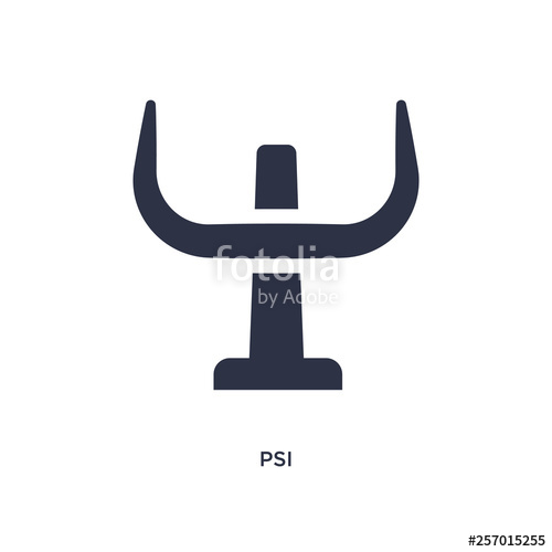 500x500 Psi Icon On White Background Simple Element Illustration