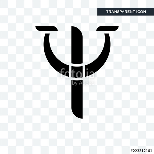 500x500 Psi Vector Icon Isolated On Transparent Background, Psi Logo