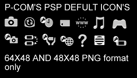 White Psp Defult Icons 480x272 White Psp Defult Icons