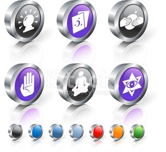 328x300 Psychic Fortune Teller Royalty Free Vector Icon Set Stock