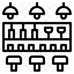 256x256 Pub Icon Of Line Style
