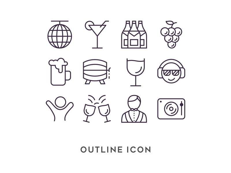 800x600 Pub Bar Icon Set