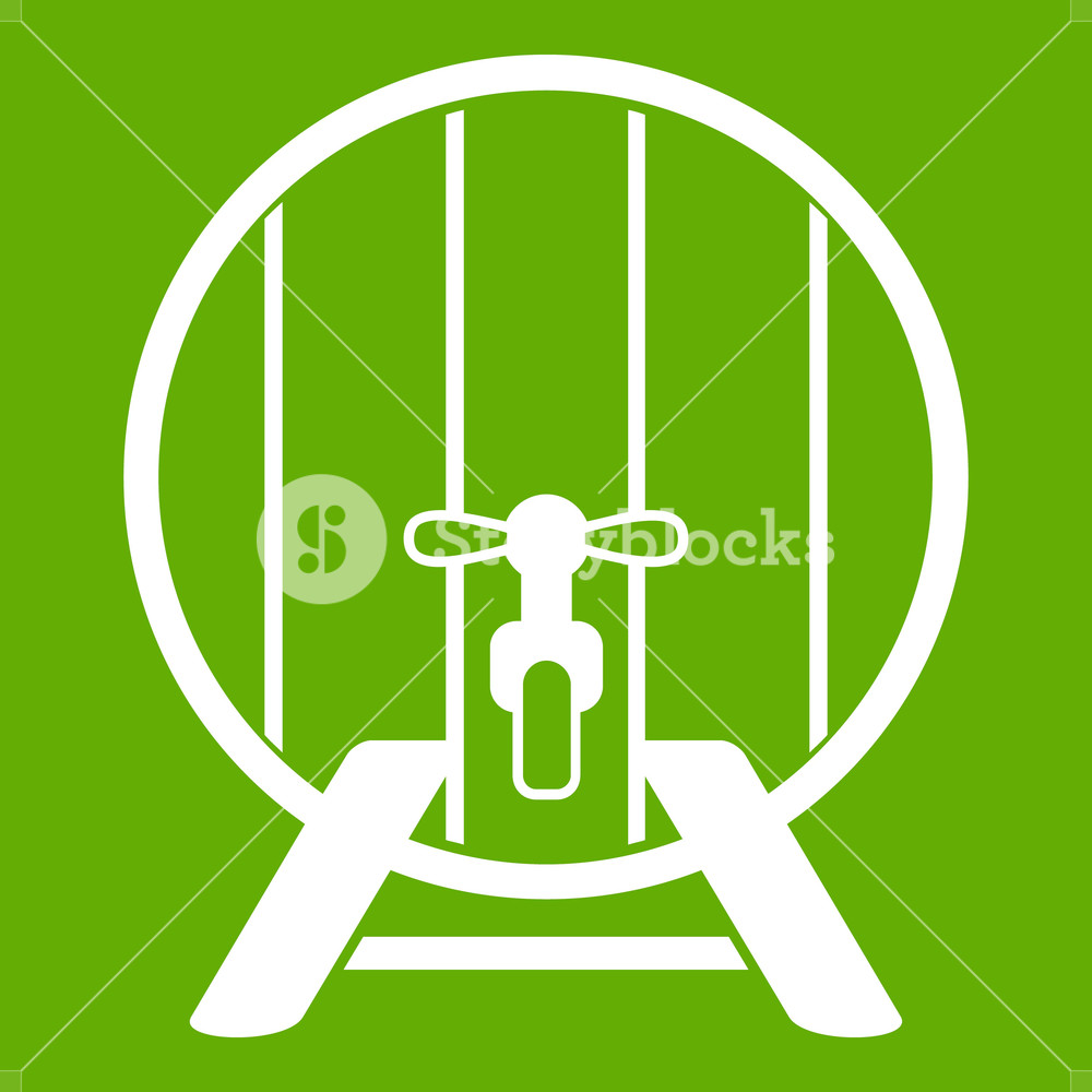 1000x1000 Beer Barrel In Pub Icon White Isolated On Green Background Vector