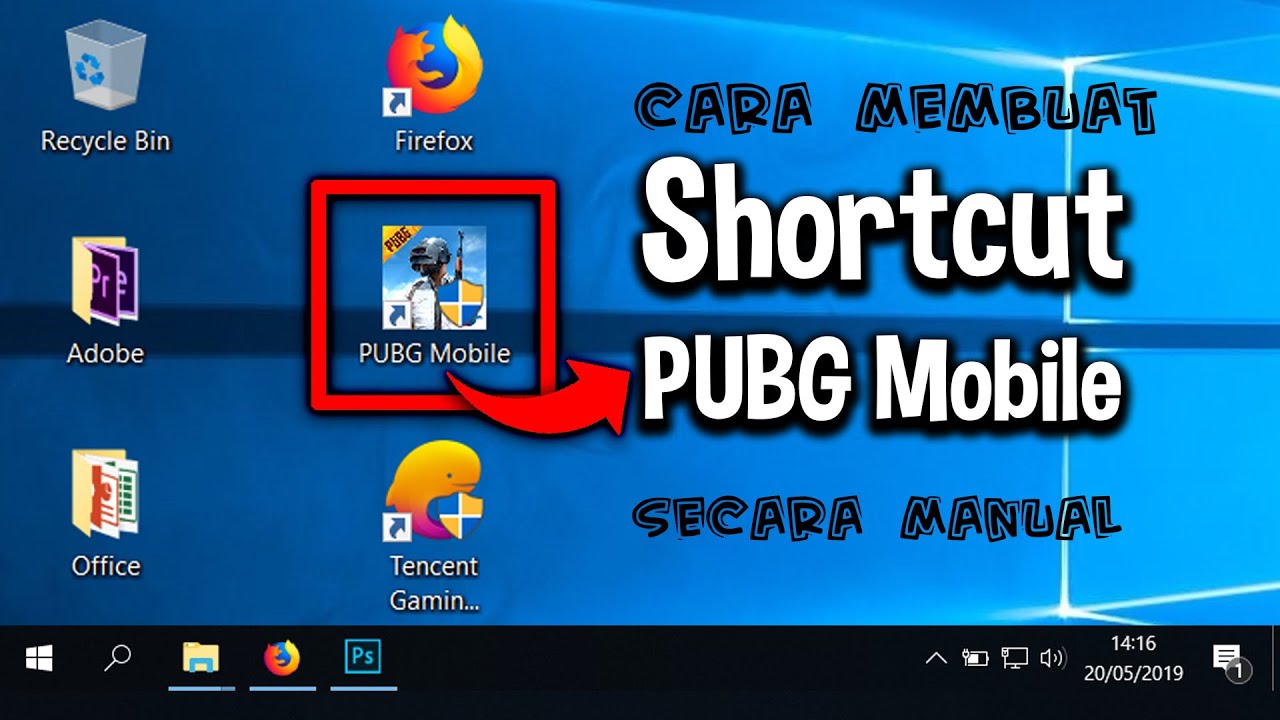 1280x720 Cara Memunculkan Desktop Shortcut Pubg Mobile Tencent Gaming Buddy