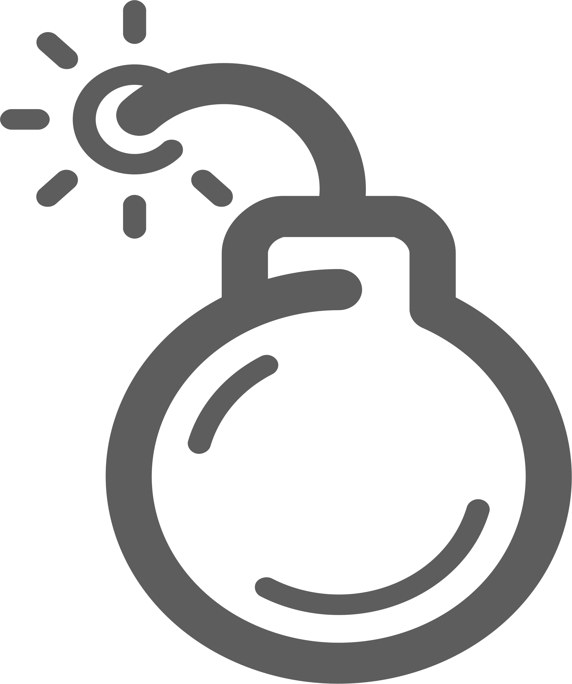 1909x2282 Bomb Icon Vector Clipart Image