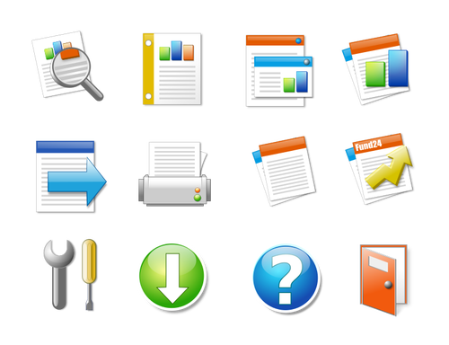 Icon Set Office Candy 500x384 Icon Set Office Candy