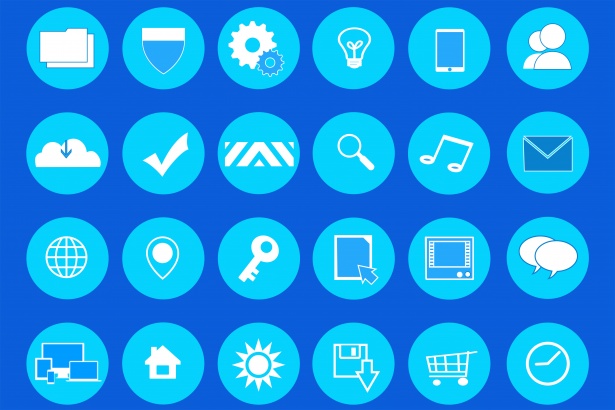Mopdern Flat Icon Set Teal And Blue Free Stock Photo 615x410 Mopdern Flat Icon Set Teal And Blue Free Stock Photo
