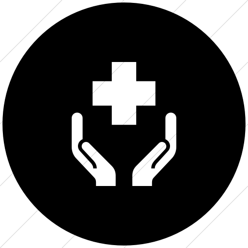 512x512 Iconsetc Flat Circle White On Black Iconathon Public Health
