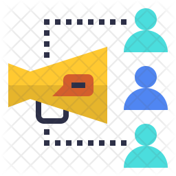 256x256 Public Relations Logo Icon Of Flat Style