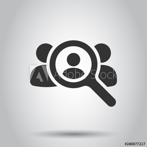500x500 Search For Employees And Job, Business, Human Resource Icon