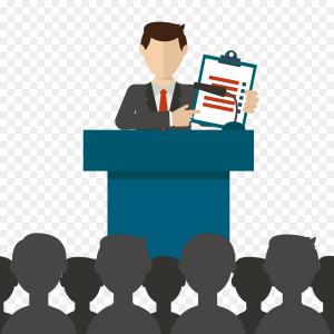 300x300 Man Speaking With Rostrum Public Speaker Icon Speaker Vector