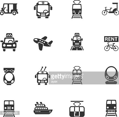 Public Transport Icon Set Premium Clipart 419x413 Public Transport Icon Set Premium Clipart