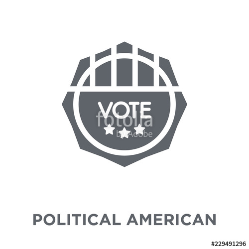 500x500 Political American Elections Publicity Badge Icon From Political