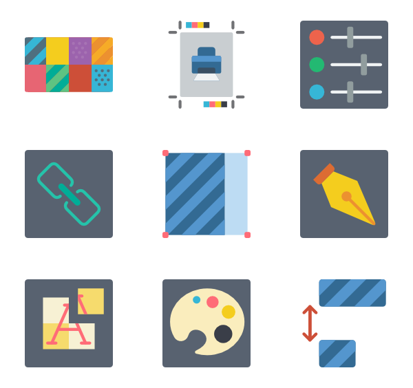 600x564 Publishing Icons