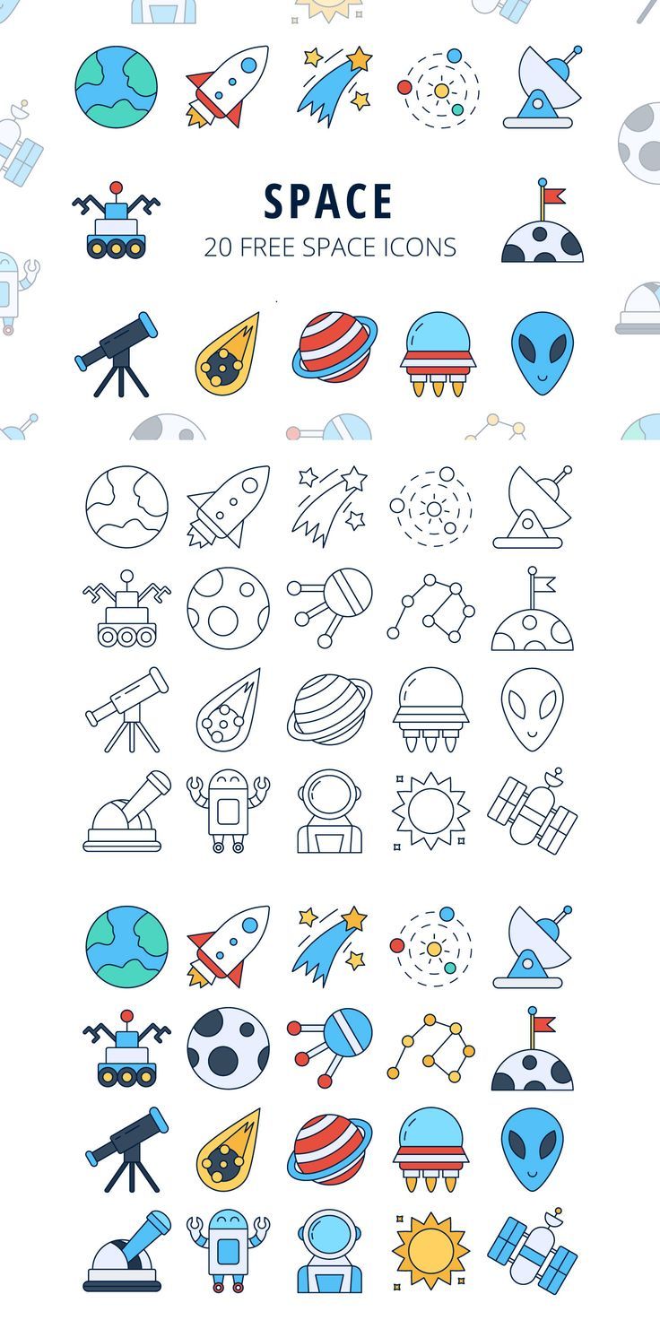 736x1472 We Publish Space Vector Free Icon Set Icons Vectors