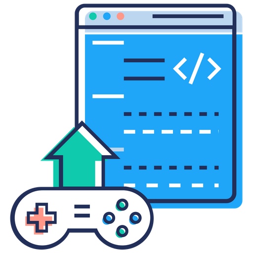 512x512 Game Publishing Icon Of Colored Outline Style