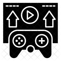 256x256 Game Publishing Icon Of Glyph Style