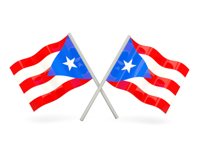 640x480 Two Wavy Flags Illustration Of Flag Of Puerto Rico