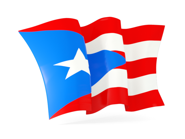 640x480 Waving Flag Illustration Of Flag Of Puerto Rico