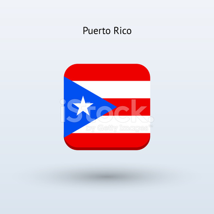 440x440 Puerto Rico Flag Icon Stock Vector