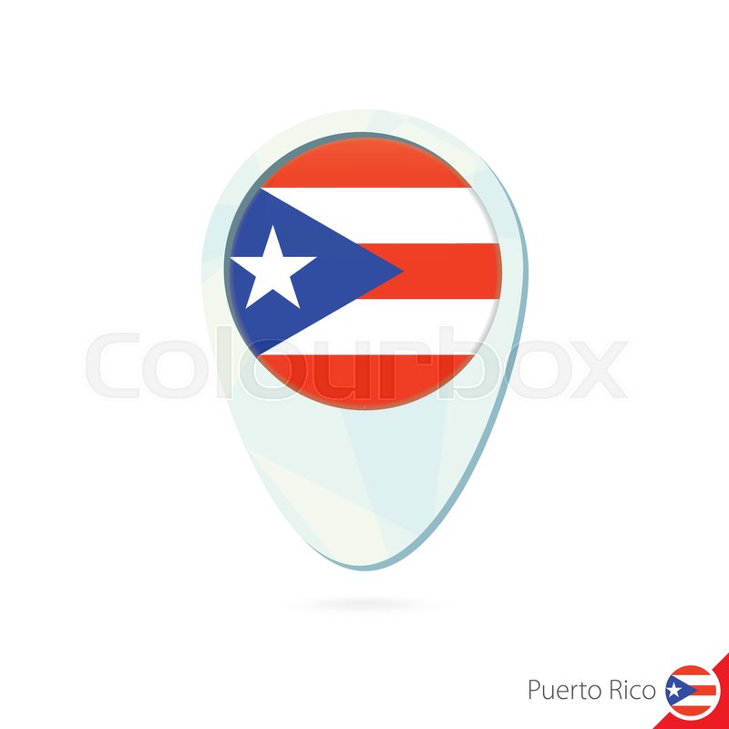 800x800 Puerto Rico Flag Location Map Pn Stock Vector Colourbox