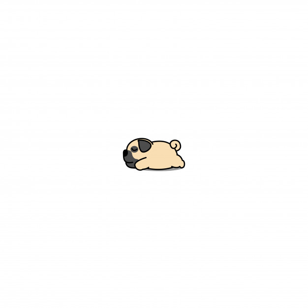 626x626 Lazy Pug Puppy Sleeping Icon Vector Premium Download