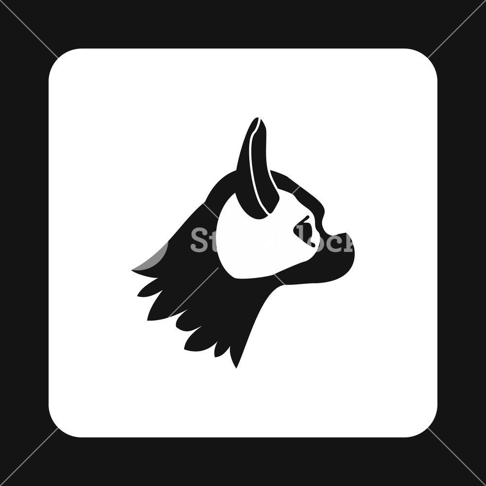 1000x1000 Pug Dog Icon In Simple Style Isolated On White Background Animals