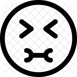 256x256 Puke Icon Of Line Style