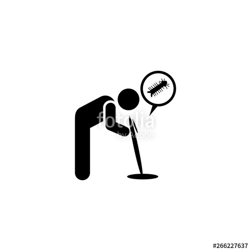 500x500 Vomit, Man, Puke Icon Element Of Aedes Mosquito And Dengue Icon