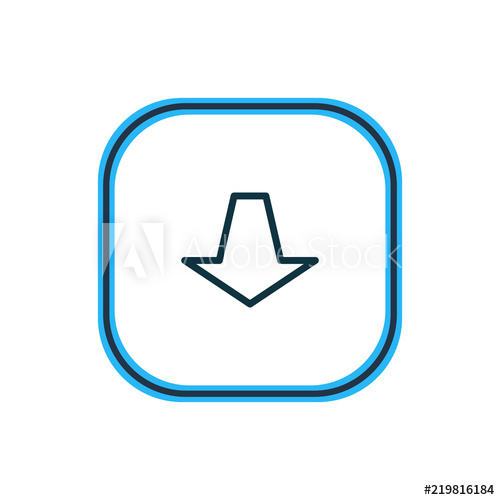 500x500 Vector Illustration Of Pull Icon Line Beautiful Memory Element