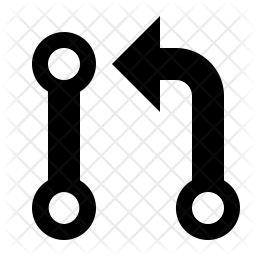 256x256 Git Pull Request Icon Of Glyph Style