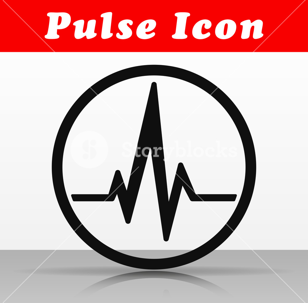 1000x982 Illustration Of Circle Pulse Vector Icon Design Royalty Free Stock