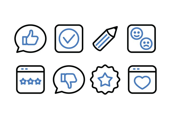 700x490 Vector Testimonials And Feedback Icon Pack