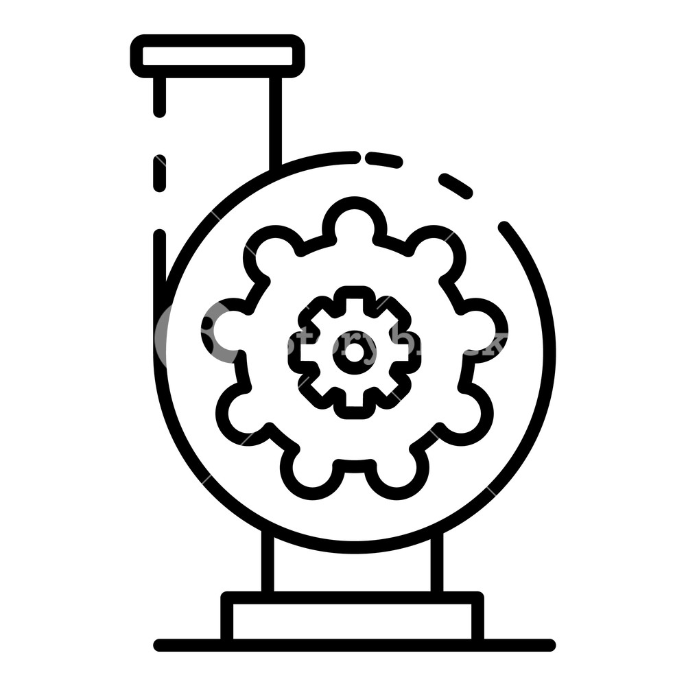 1000x1000 Irrigation Pump Icon Outline Irrigation Pump Vector Icon For Web