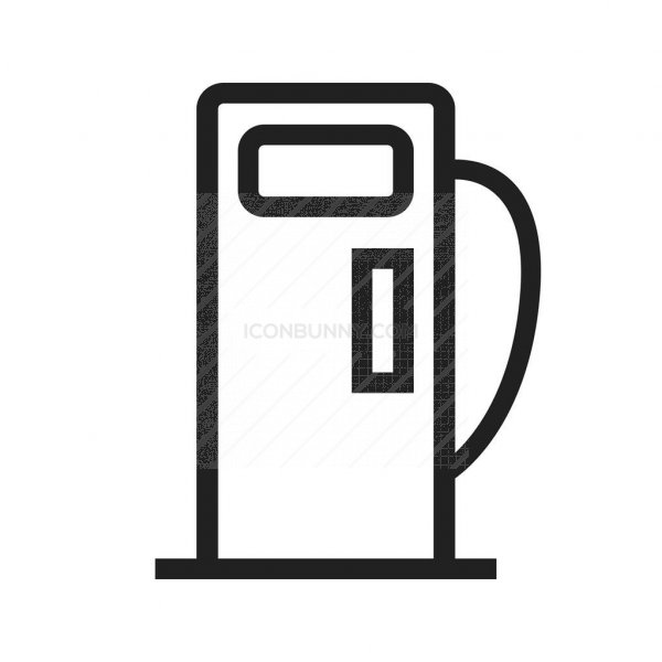 600x600 Petrol Pump Line Icon
